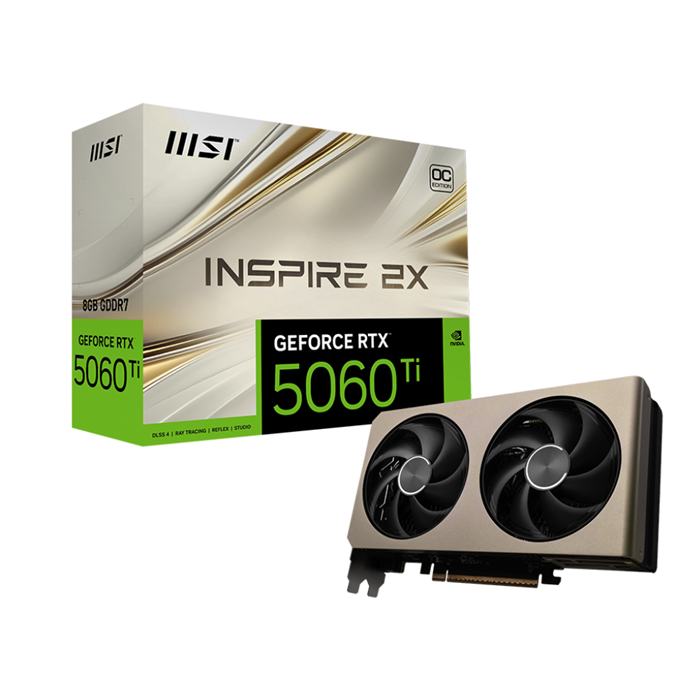 کارت گرافیک ام اس آی مدل  GeForce RTX 5060 Ti 8G INSPIRE 2X OC 
